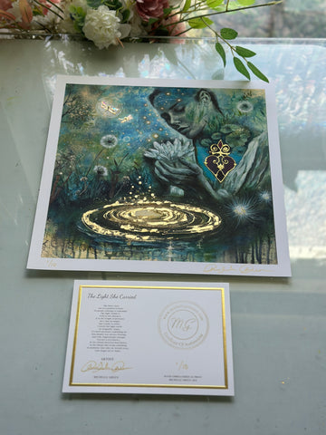 "The Light She Carried" Limited Edition Print 12x12 Signed