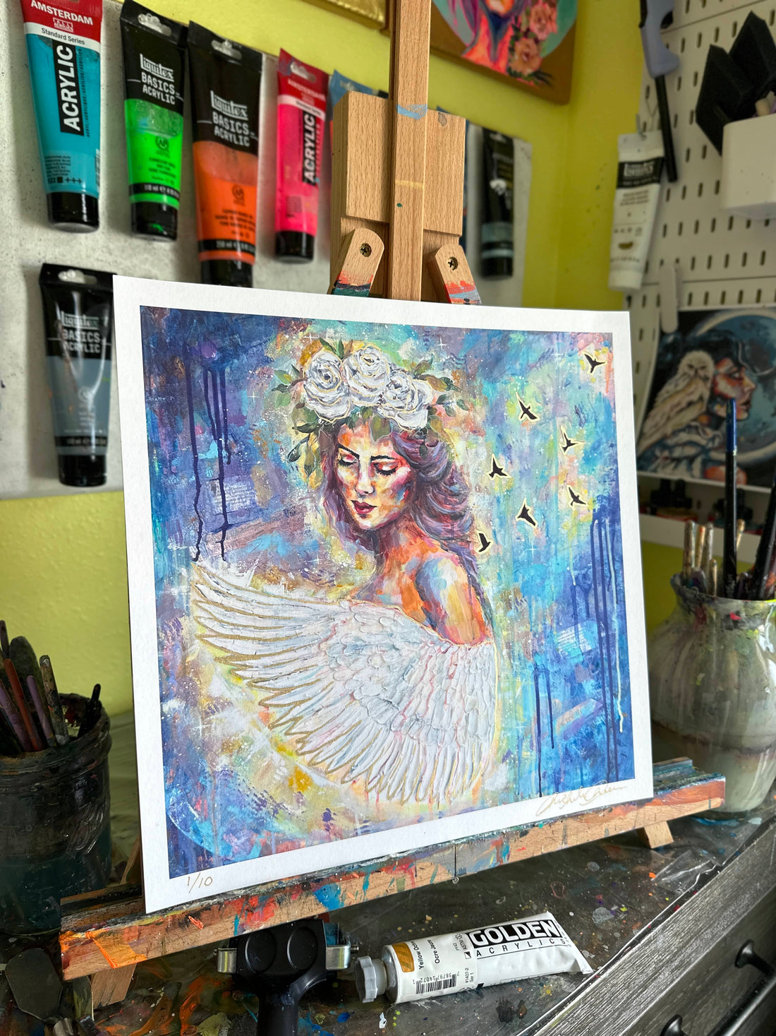 "Concrete Angel" Fine Art Print 12x12