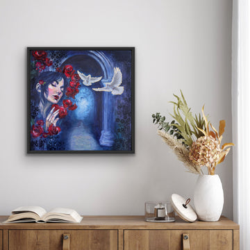 "Nature's Succession" Hand Embellished Signed Canvas Print