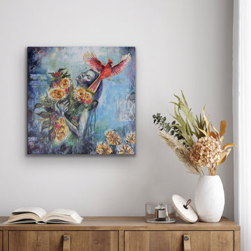 "Secret Garden" Signed Giclee Cotton Canvas Print