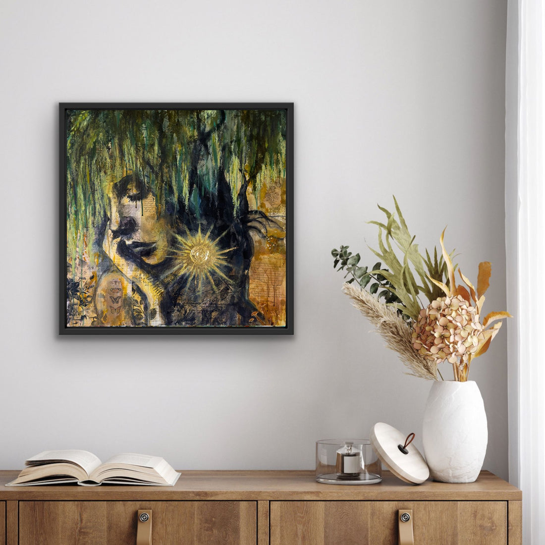"Willow Spirit" Hand Embellished Signed Canvas Print