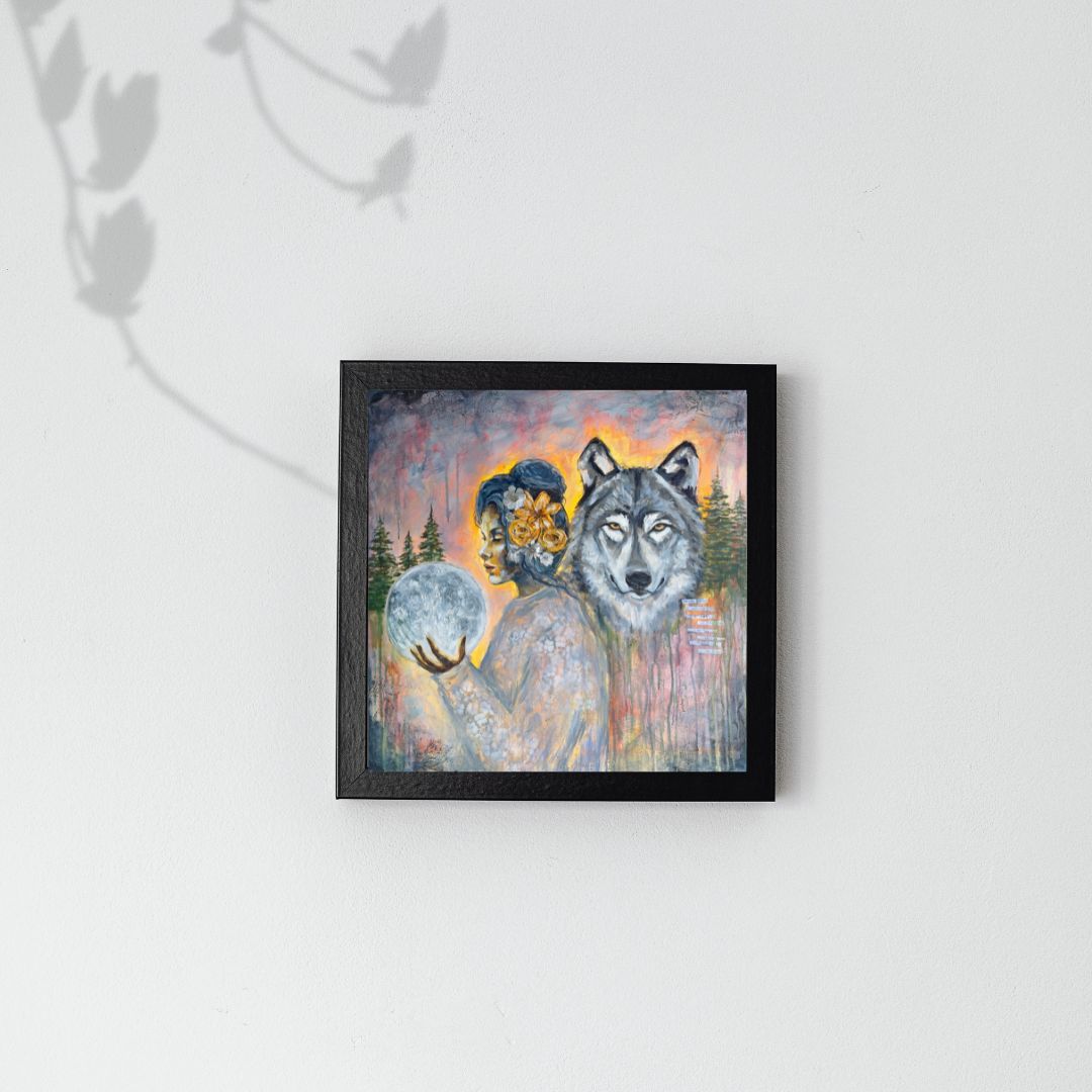 "Lunar Visions" Signed Mini Print 8x8