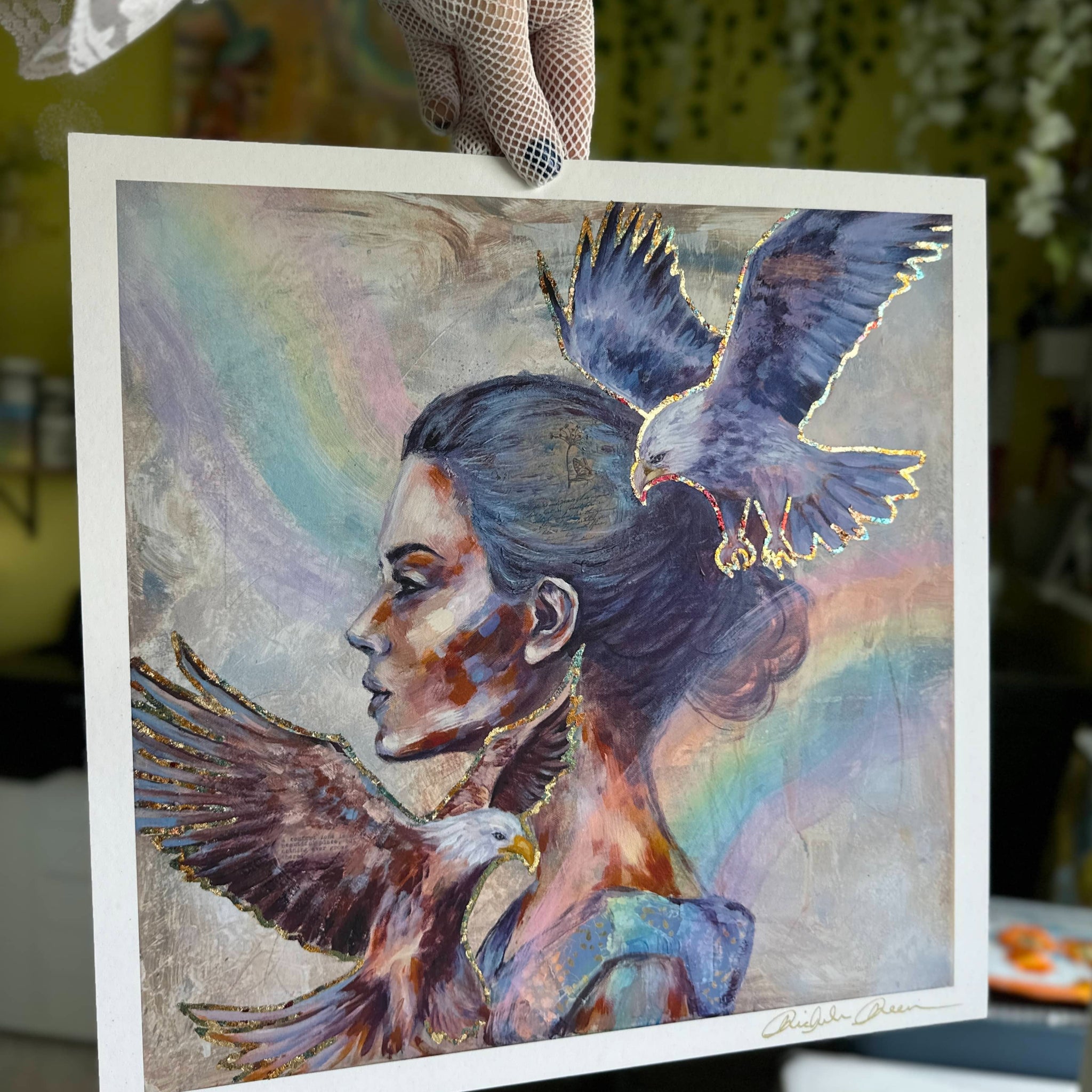 "Capacity Unleashed" Hand Embellished Limited Edition Print 12x12