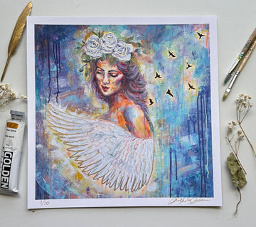 "Concrete Angel" Fine Art Print 12x12