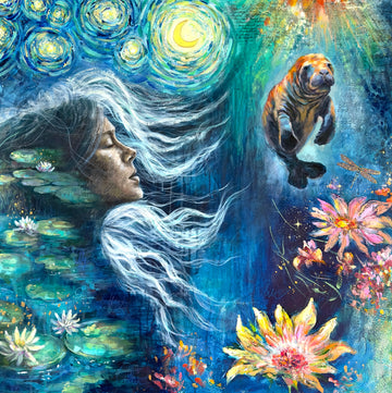 "Destiny's Hymn" Hand Embellished Giclee Canvas Print