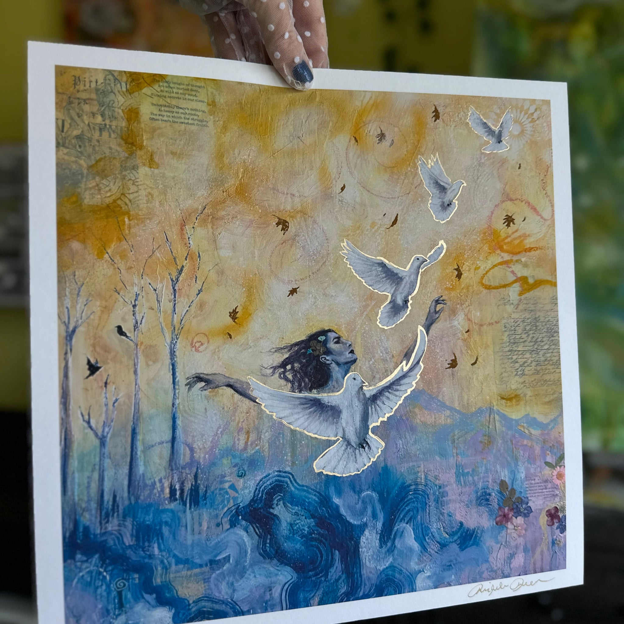 "Epiphany's Monologue" Limited Edition Print 12x12 Signed