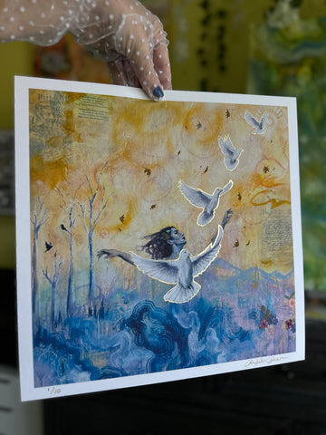 "Epiphany's Monologue" Limited Edition Print 12x12 Signed