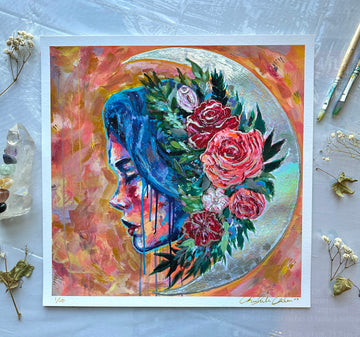"The Moon's Gift" Fine Art Print 12x12