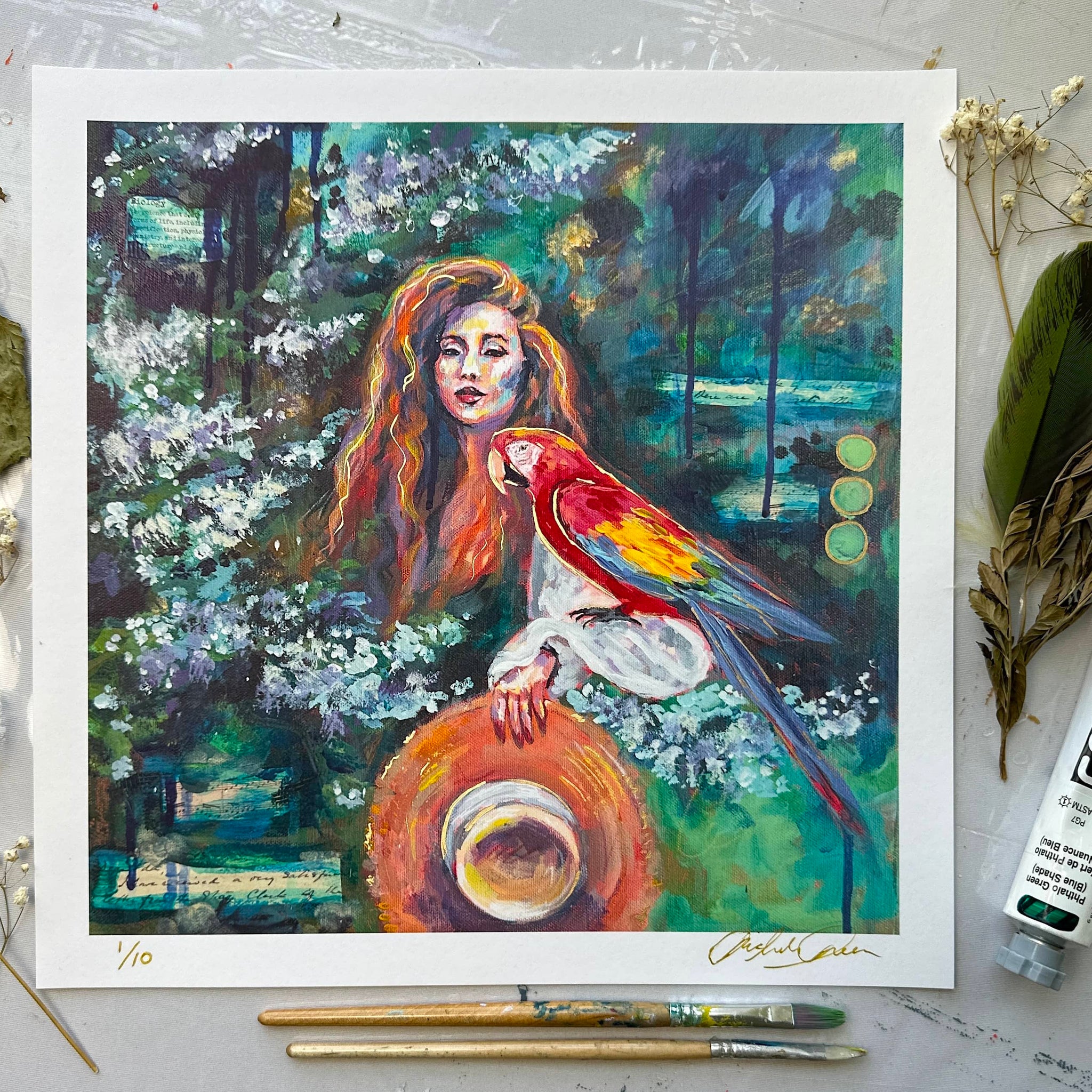 "A Friend to Call Home" Fine Art Limited Edition Paint 12x12