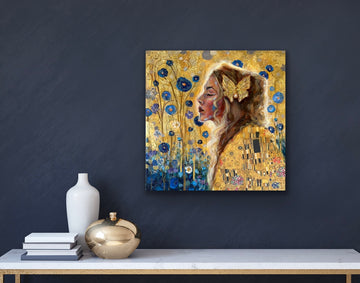 "Gilded Reverie" Signed Canvas Print