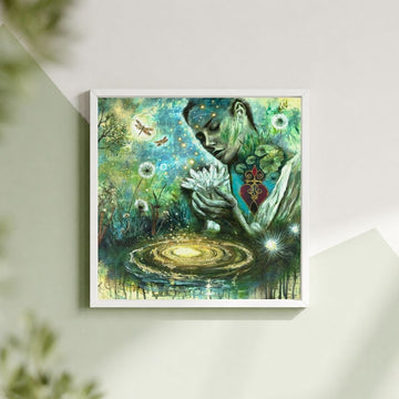 "The Light She Carried" Mini Signed Print 8x8