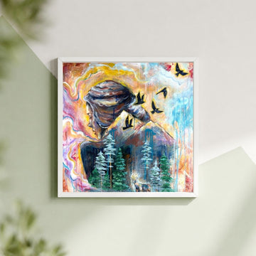 "Mountains We Climb" 8x8 Fine Art Print