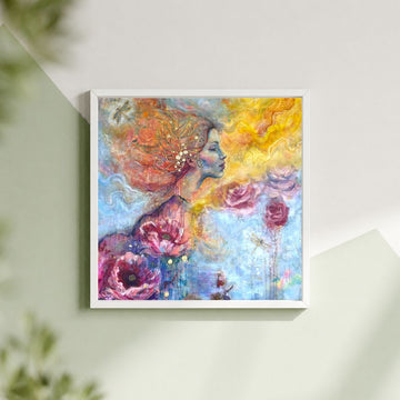 "Shelter From The Storm" Signed Mini 8x8 Art Print
