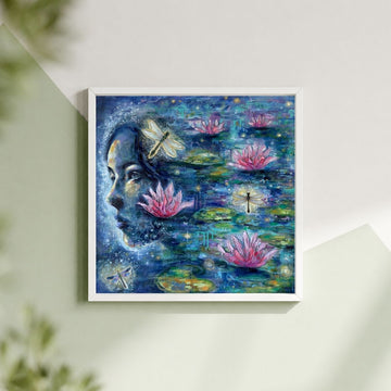 "Still Waters Run Deep" Signed 8x8 Art Print