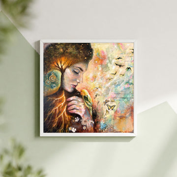 "Roots And Wings" Mini Print Signed 8x8