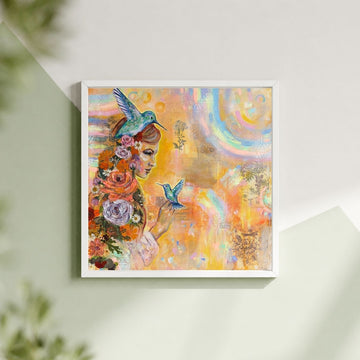 "Light Workers" Signed Mini Print 8x8