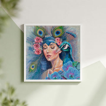 "Plumed Soul" Mini Signed Print 8x8