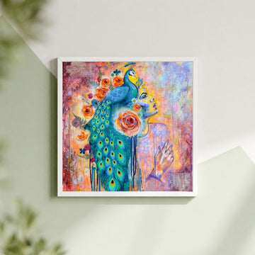 "Plumed Spirit" Signed Mini Print 8x8