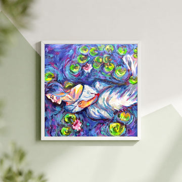 "Lotus Dreams" 8x8 Mini Print Signed