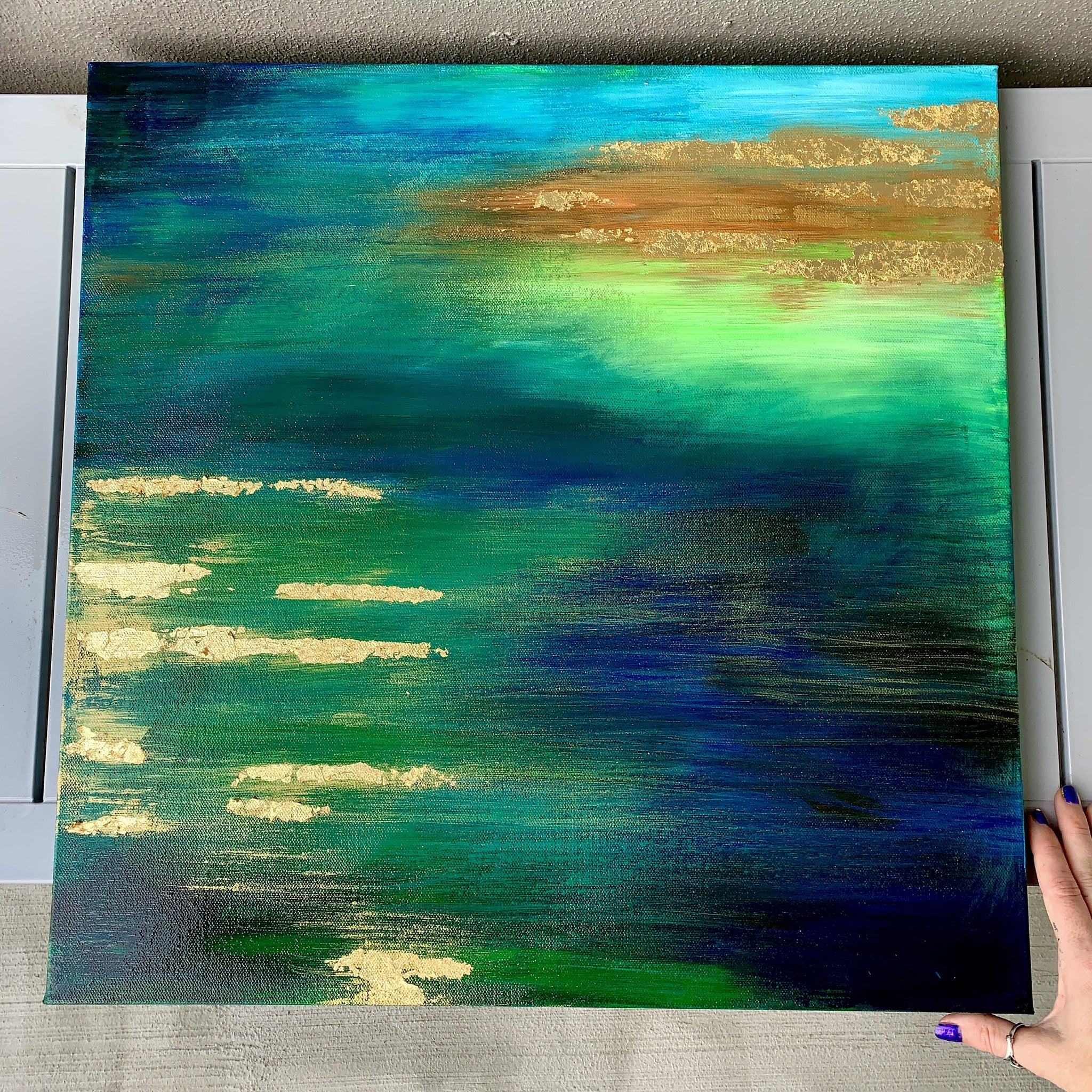 "Hide and Seek" 20x20 Acrylic Stretched Canvas