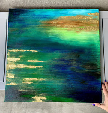 "Hide and Seek" 20x20 Acrylic Stretched Canvas