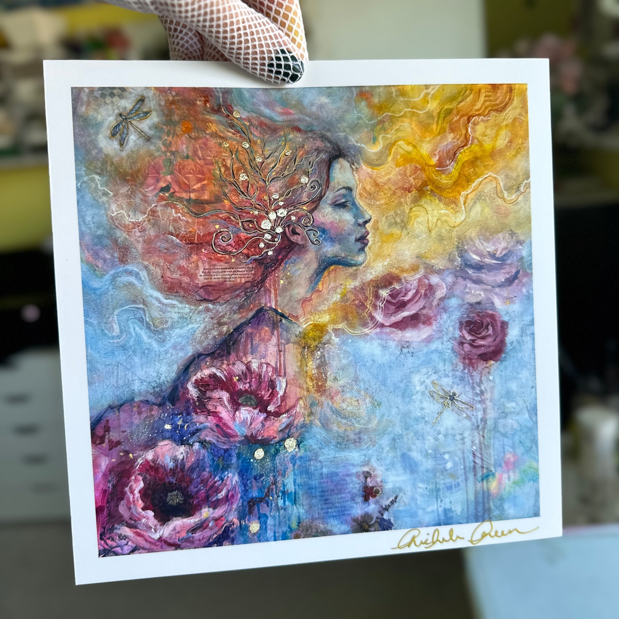 "Shelter From The Storm" Signed Mini 8x8 Art Print