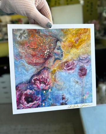 "Shelter From The Storm" Signed Mini 8x8 Art Print