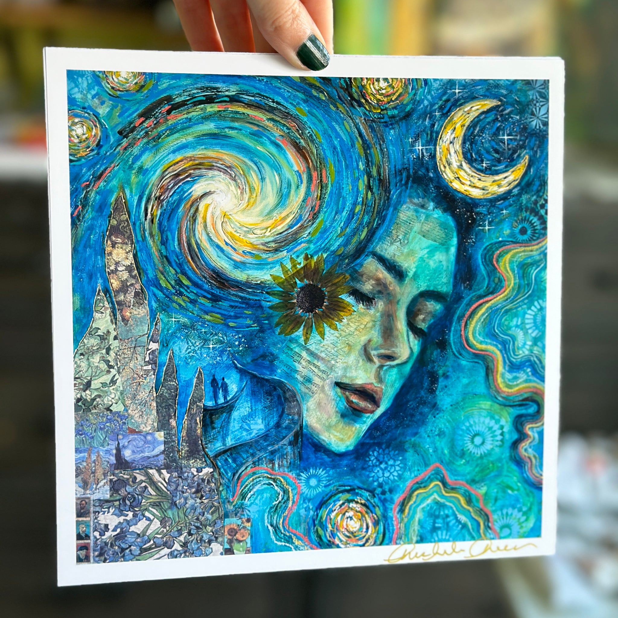 "Bridge To The Divine" Signed Mini Print 8x8