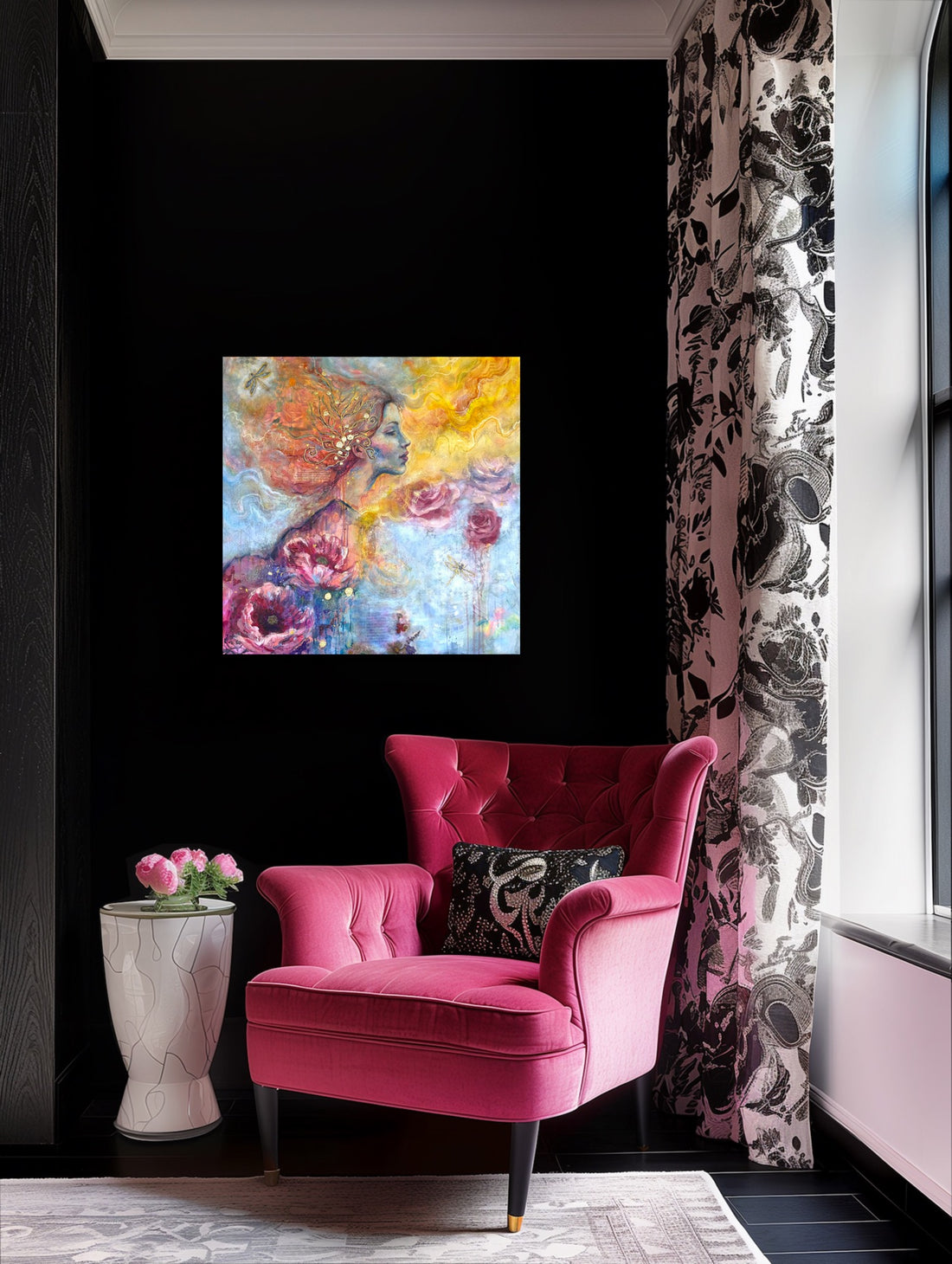 "Shelter From The Storm" Hand Embellished Canvas Print Signed