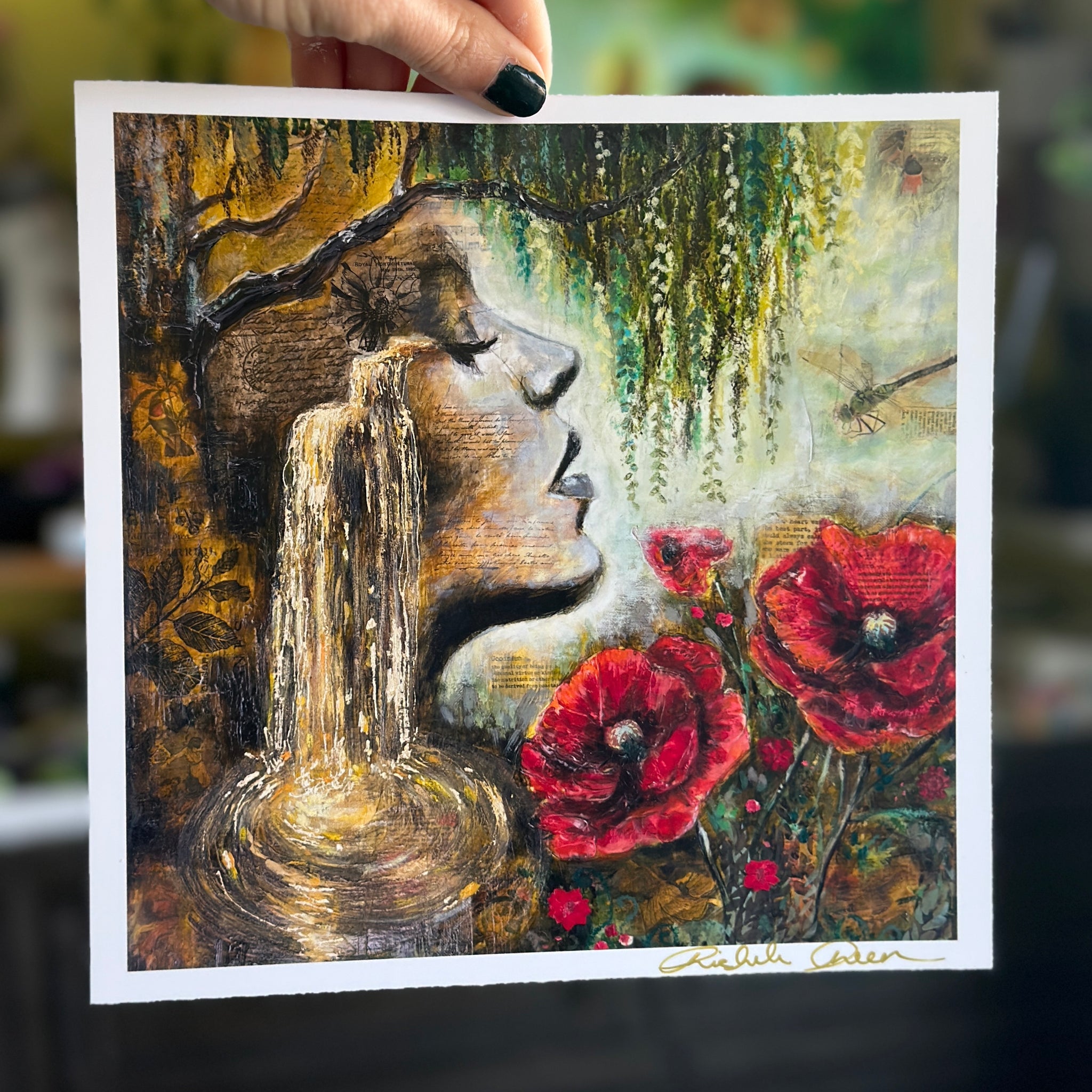 "The Wholeness Of Her Heart" Signed Mini Print 8x8