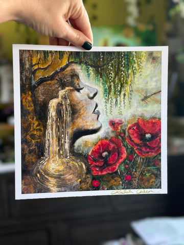 "The Wholeness Of Her Heart" Signed Mini Print 8x8