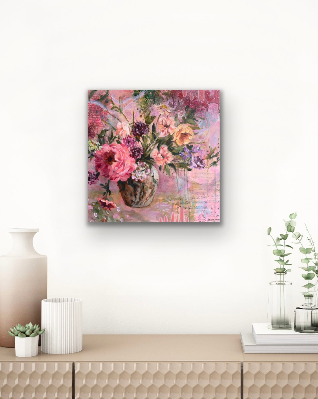 "Maru Mori" Original Mixed Media on 20x20 Canvas