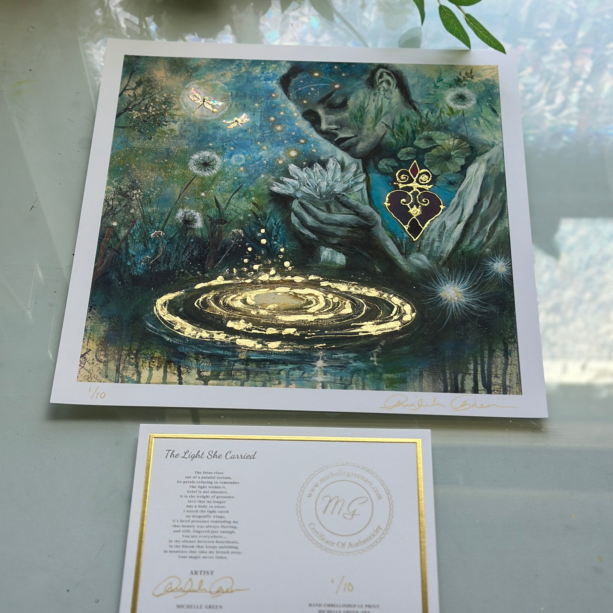 "The Light She Carried" Limited Edition Print 12x12 Signed