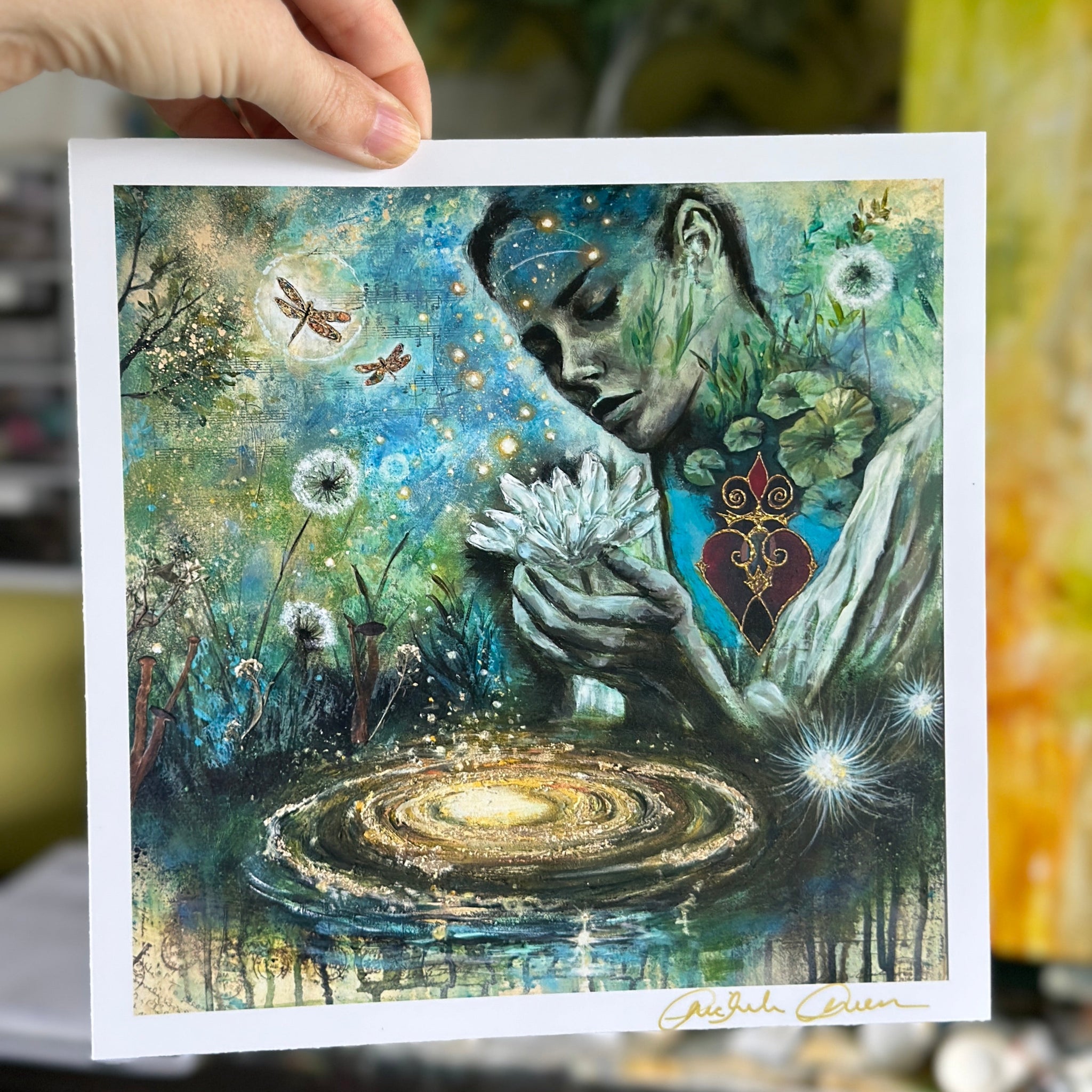 "The Light She Carried" Mini Signed Print 8x8