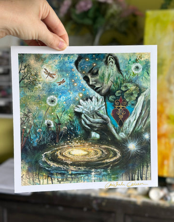 "The Light She Carried" Mini Signed Print 8x8
