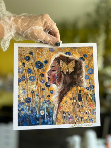"Gilded Reverie" 8x8 Signed Fine Art Print
