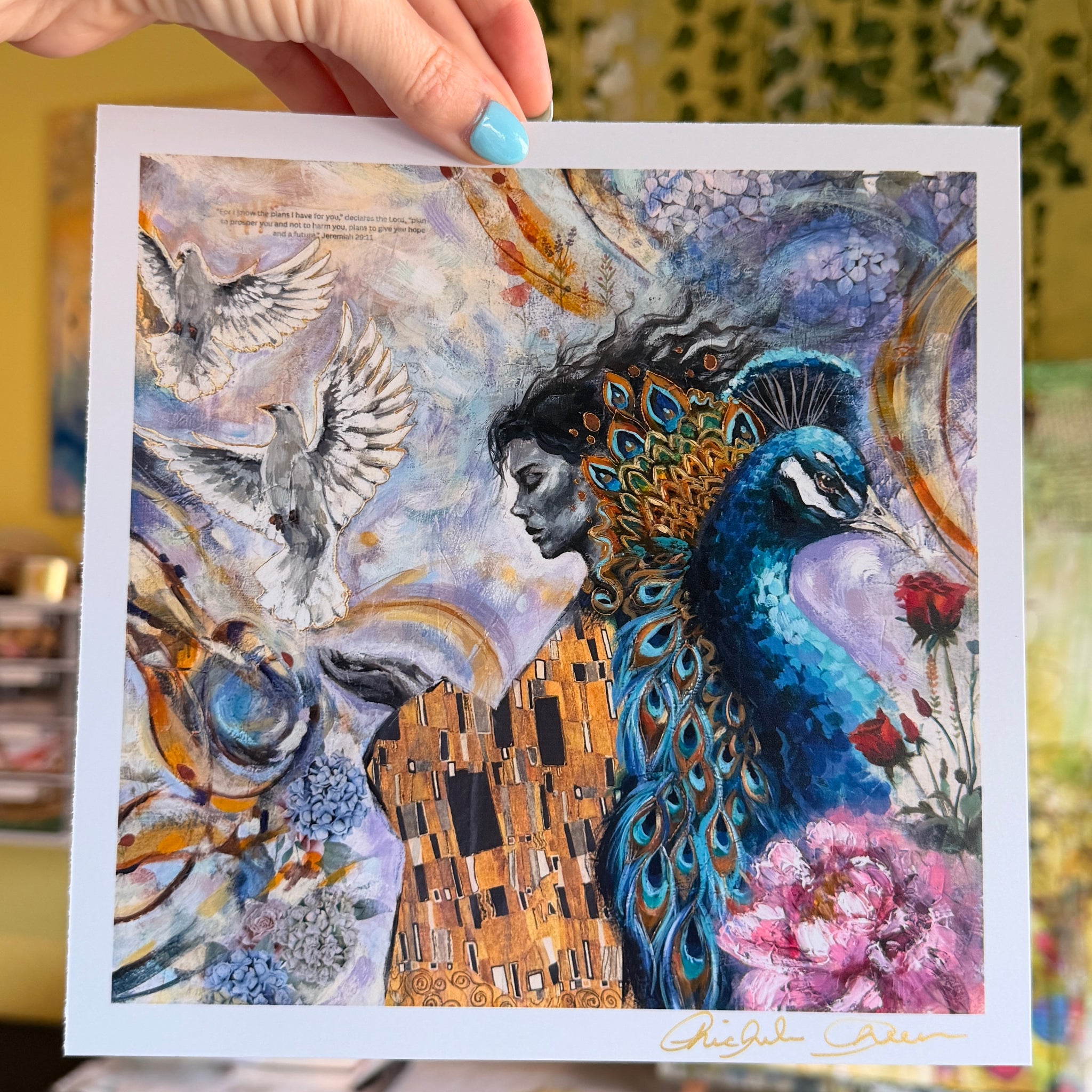 "Wings of Grace" Mini 8x8 Print Signed