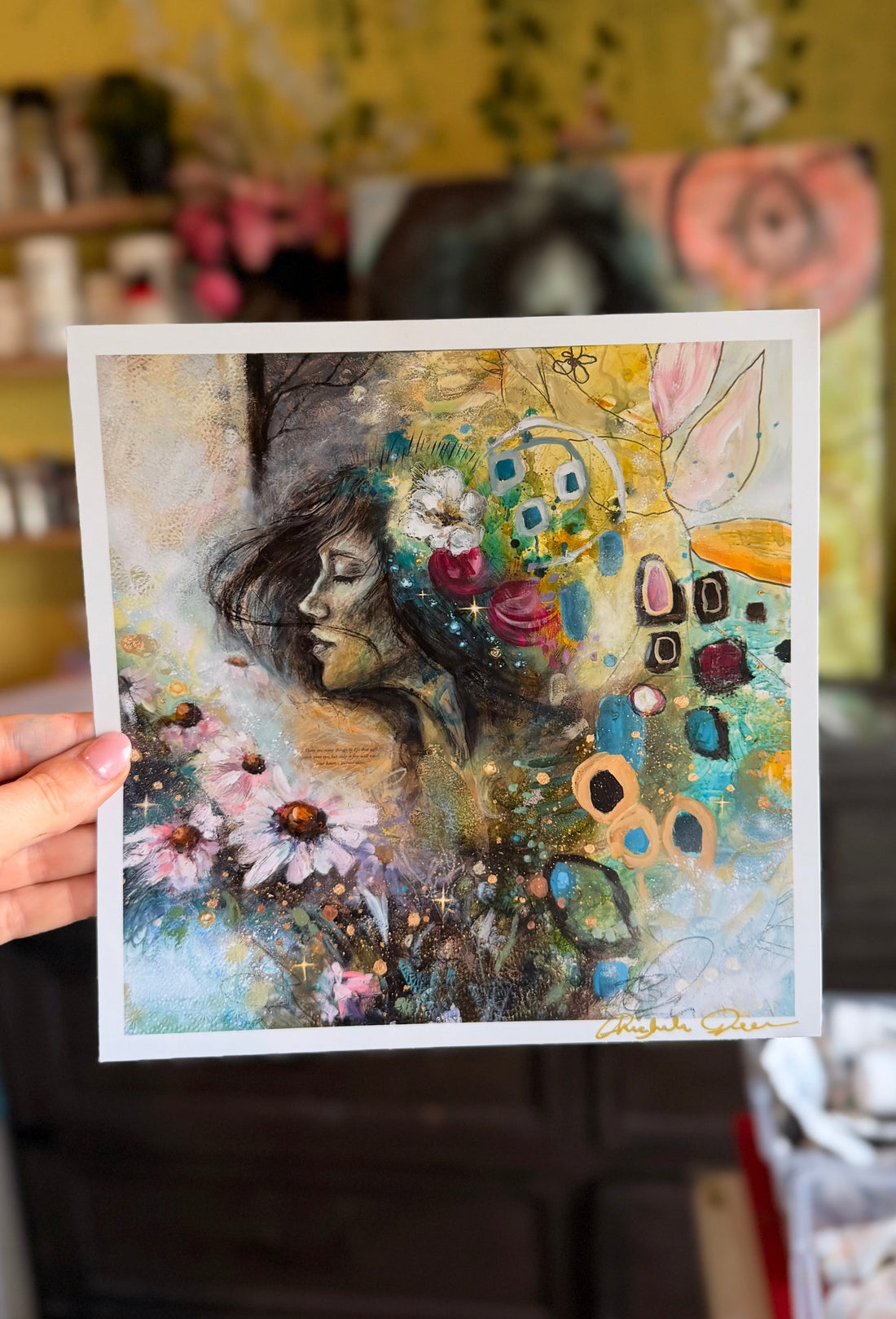 "Divinity's Garden" Mini Print Signed 8x8