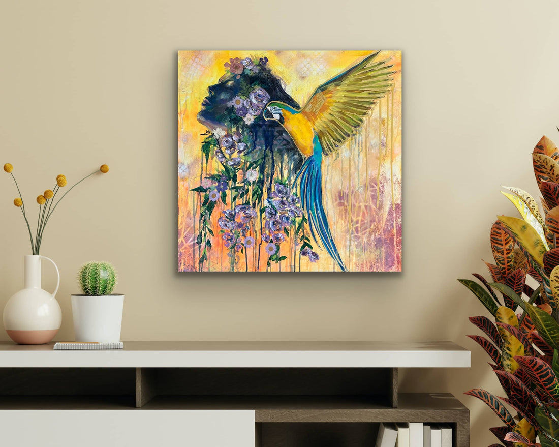 "Liberated" Original 24x24 Mixed Media Painting On Canvas