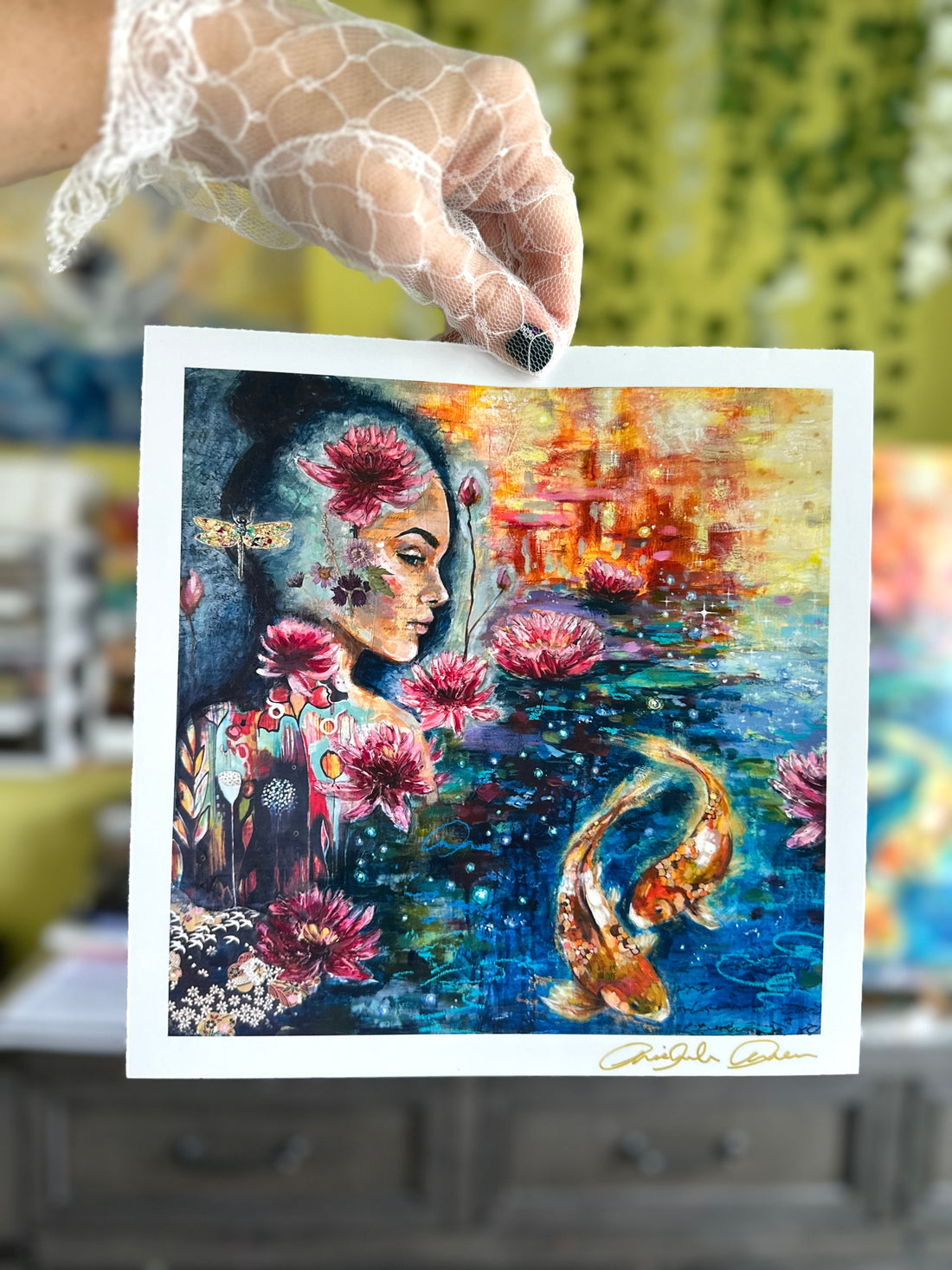 "Petal & Pulse" Mini 8x8 Signed Print