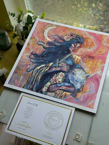 "Lone Wolf" Fine Art Print 12x12