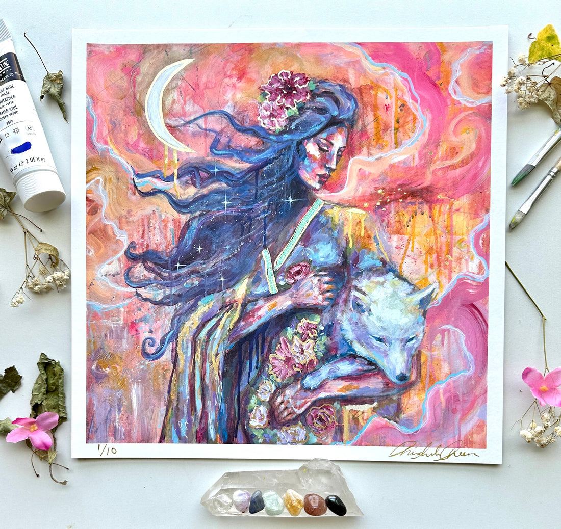 "Lone Wolf" Fine Art Print 12x12