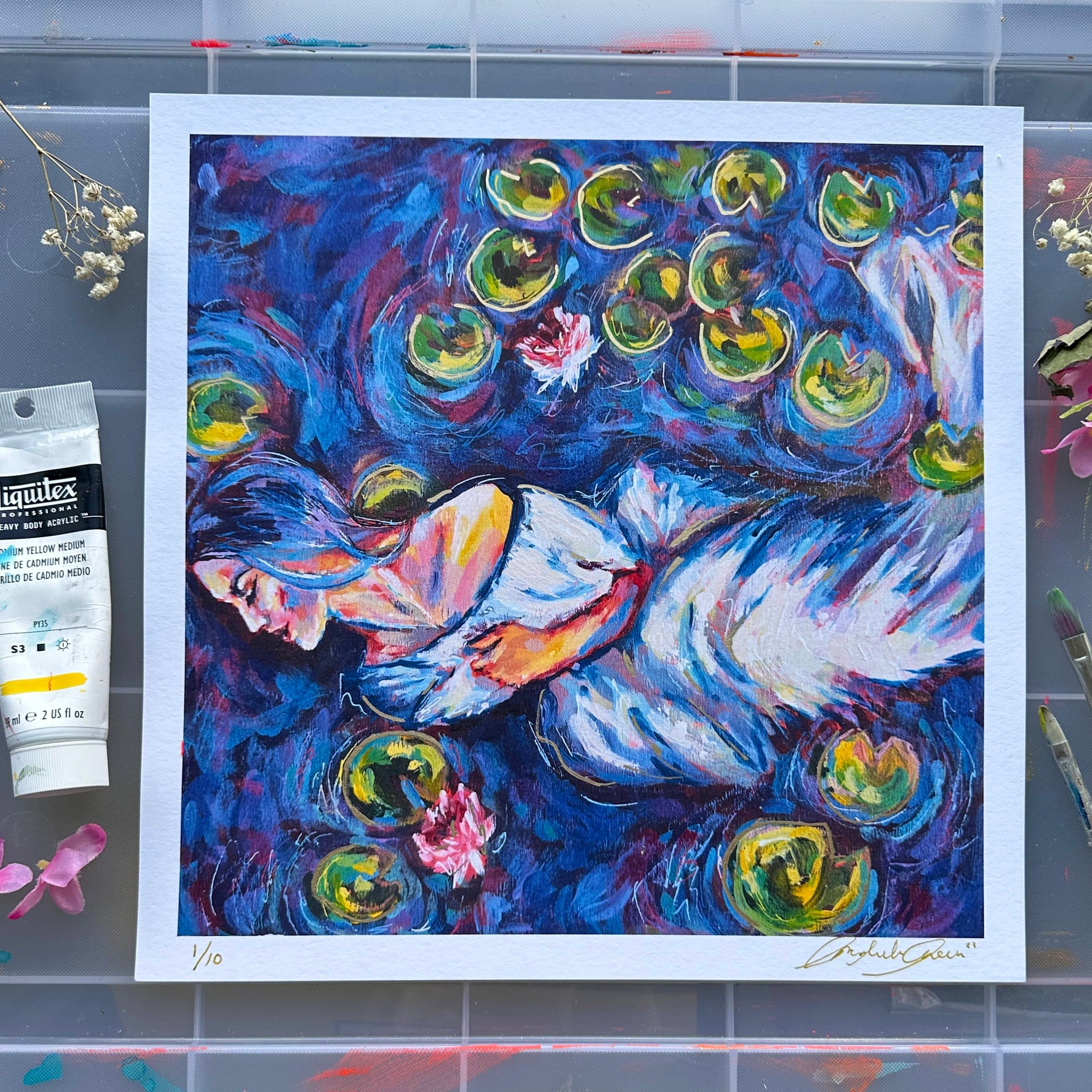 "Lotus Dreams" 12x12 Fine Art Print