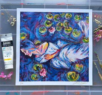 "Lotus Dreams" 12x12 Fine Art Print
