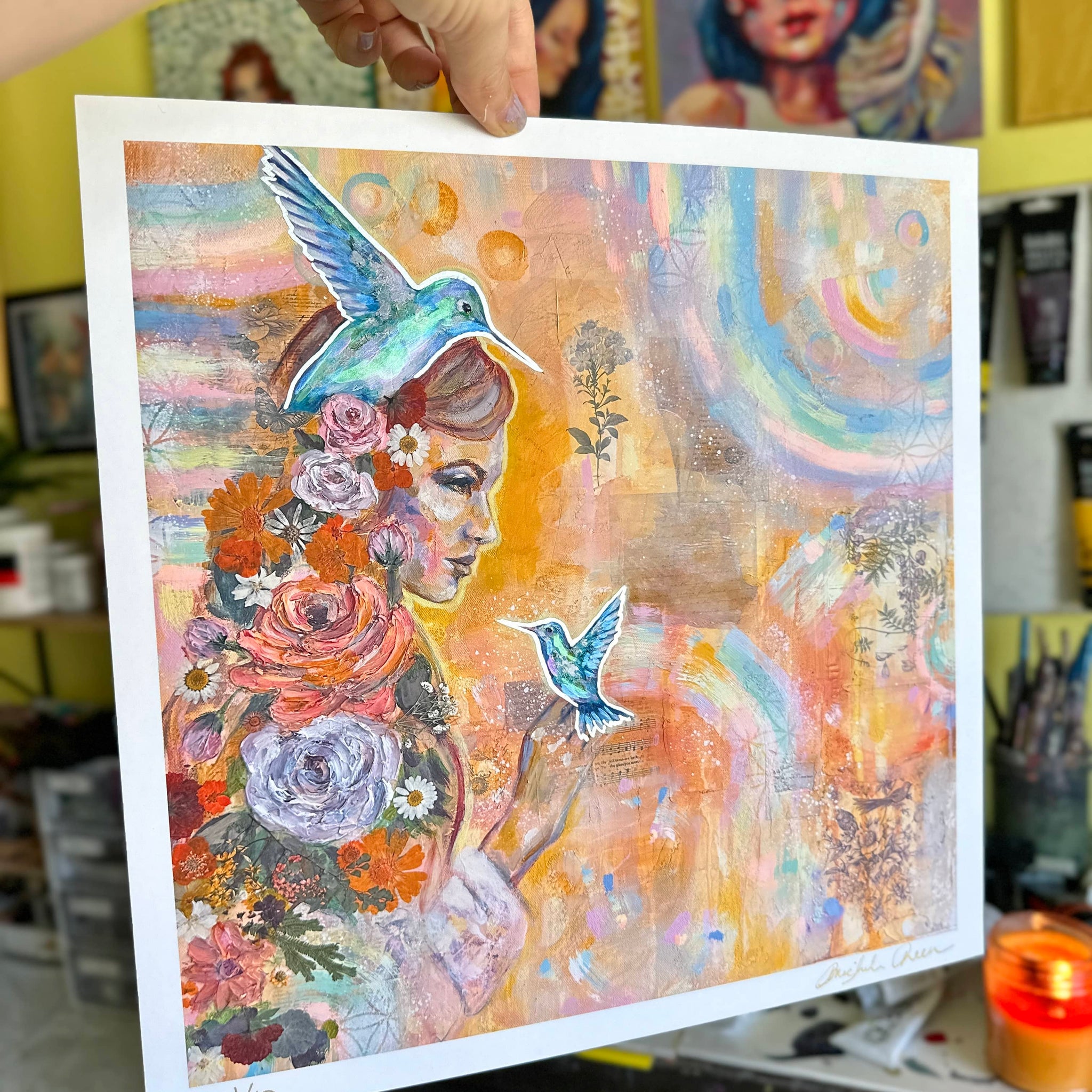 "Light Workers" Limited Edition Art Print 12x12