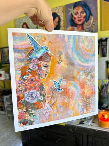 "Light Workers" Limited Edition Art Print 12x12