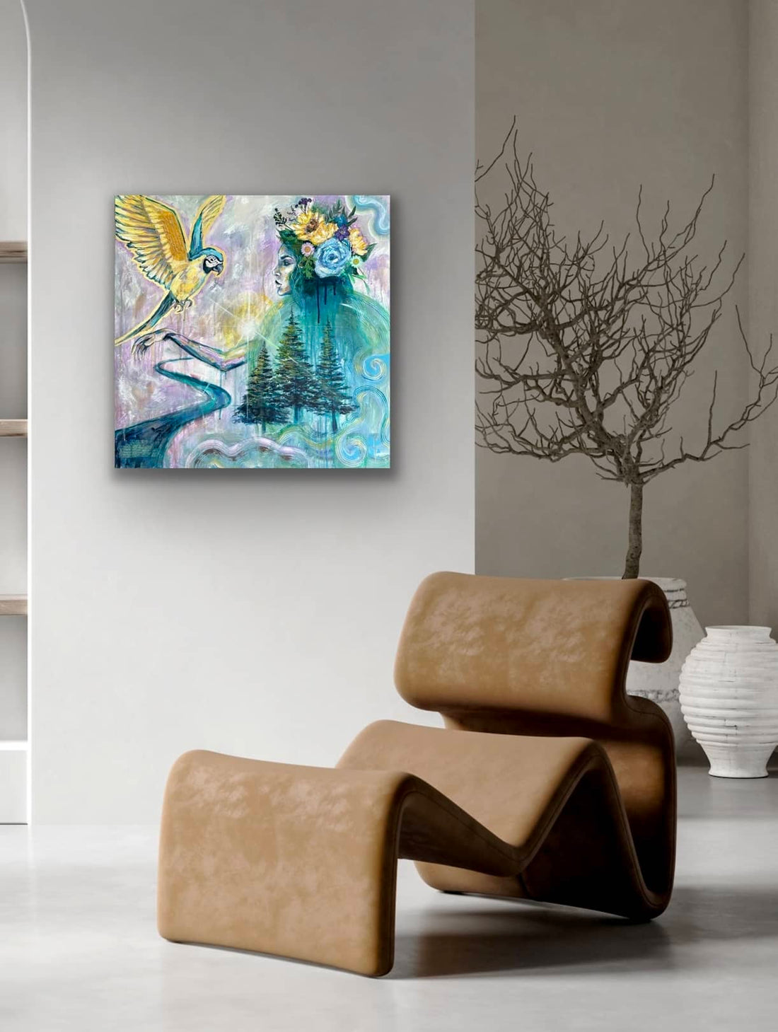 "New Light" Original Mixed Media Painting 24x24
