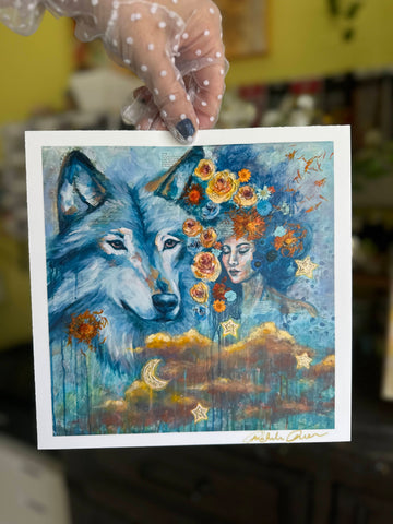 "Sanguine" Mini Signed Art Print 8x8
