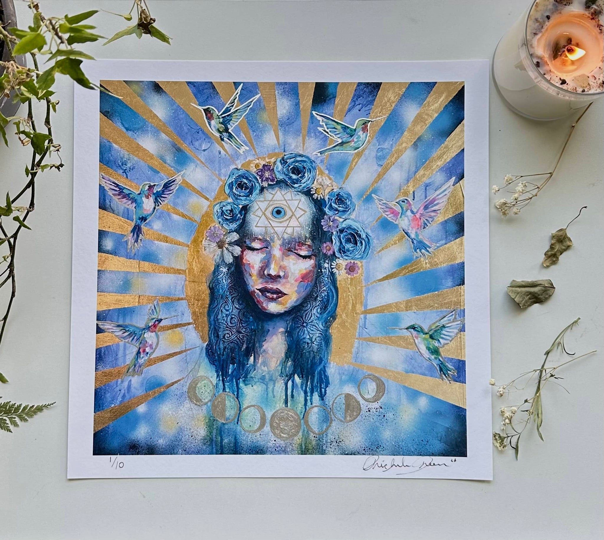 "Shanti" Fine Art Print 12x12