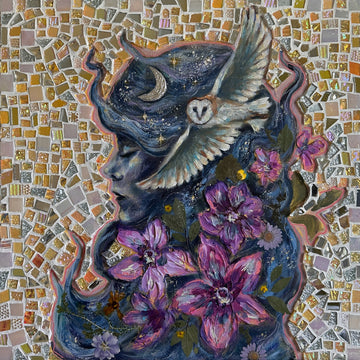 "Soul Revival" Original Mosaic Mixed Media 16x16